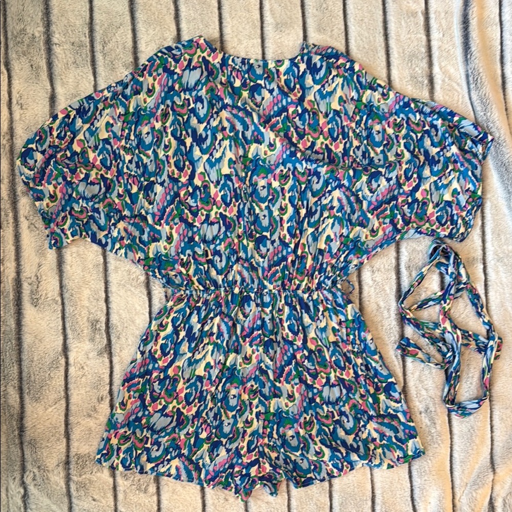 Women's Multicolor Patterned Romper - image 5